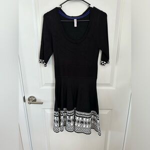 Black midi dress